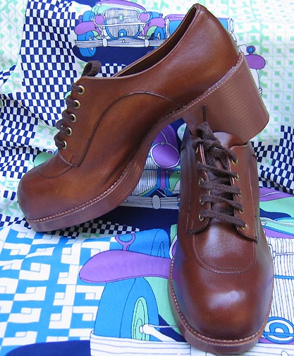 mens brown platform shoes