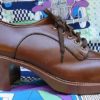 Discounted Mens VINTAGE 70s platform shoes 9.5D US - Image 4