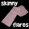 SKINNY houndstooth FLARES vintage WRANGLER 26x32