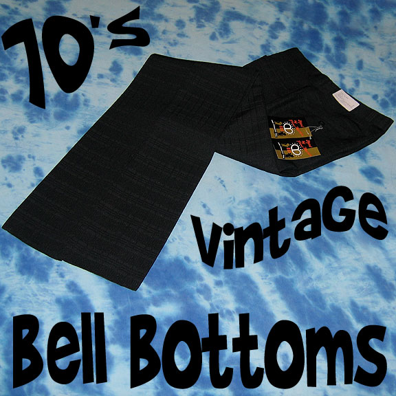 70s black bell bottoms