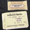 Vintage Mens Clothing Dark Gray 1960's DEADSTOCK Tailored Slacks 34.5x29.75 - Image 4