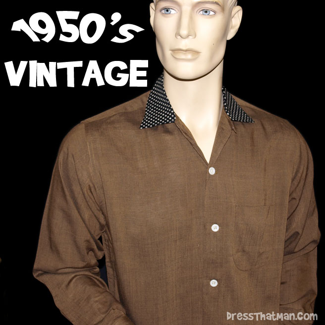 vintage 1950’s mens loop shirt M | DressThatMan