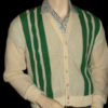 50's mens vintage RETRO cardigan S - Image 5