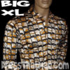70s flag disco shirt