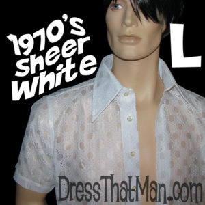 white 70s shirt