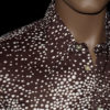 1970's RETRO ATOMIC unworn disco shirt L - Image 2