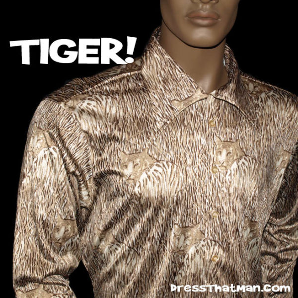 mens tiger disco shirt