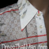 70s ORIGINAL unworn mens LACE disco shirt L - Image 2
