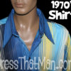 70s Dagger Collar mens 2XL UNWORN Designer disco Shirt - Image 2