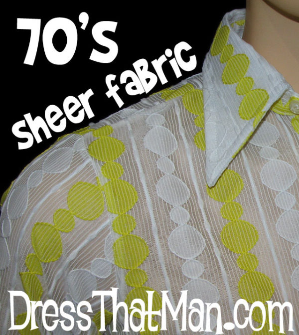 70s mens lace fashion shirt