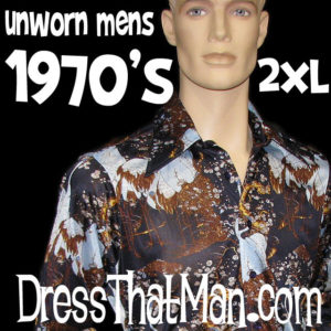 2XL mens 70s shirt