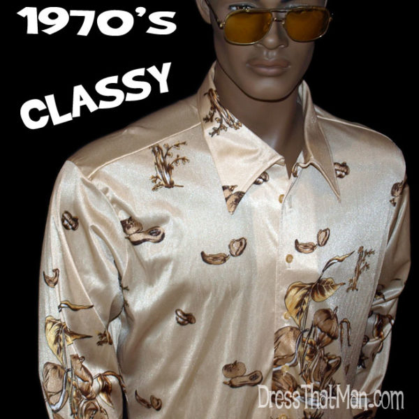 unworn vintage disco shirt