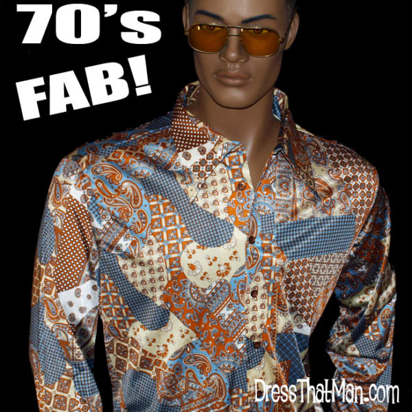 70s mens vintage shirts