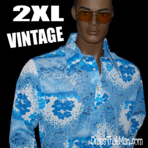 XXL disco mens shirt