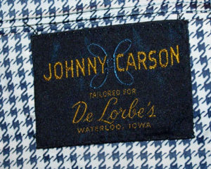 Johnny carson suit