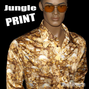 Jungle print disco shirt