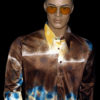 70s big collar disco shirt