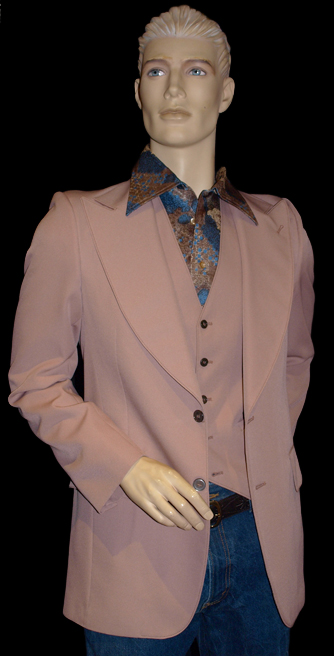 pink 70s suit