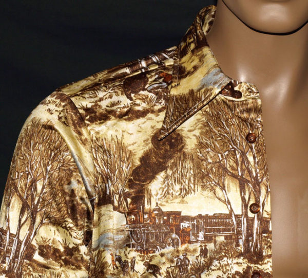 70s long collar shirt