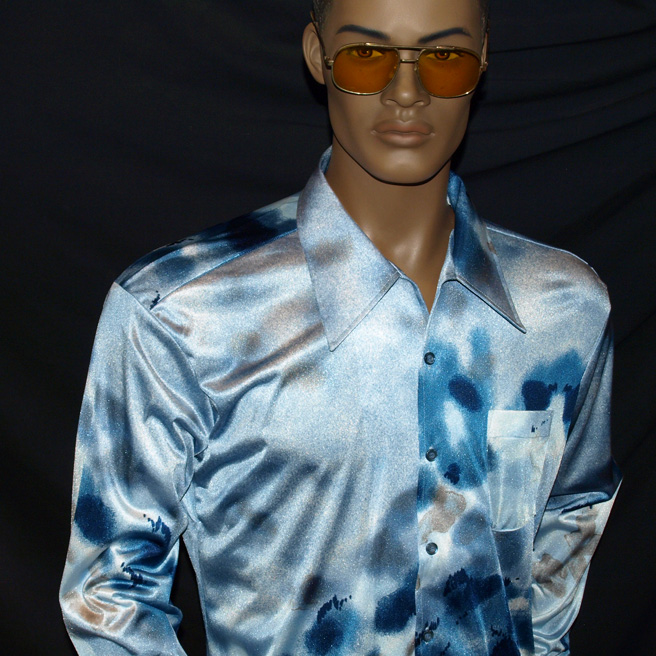 70s mens fashion shirt true vintage L | DressThatMan