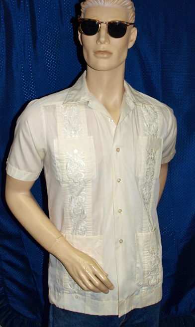 vintage guayabera mens shirt