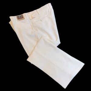 white 70s pants