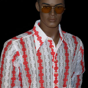 70s lace shirt mens