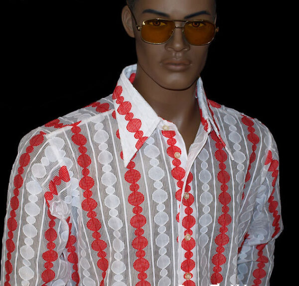 70s lace shirt mens