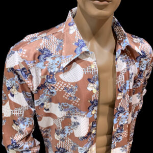 dagger collar vintage 70s shirt